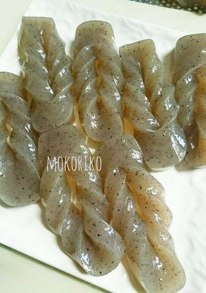 綺麗なこんにゃく手綱の作り方♪-レシピのメイン写真