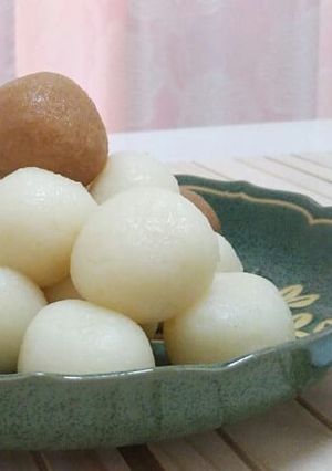 簡単もちもち十五夜様に白玉粉でお月見団子-レシピのメイン写真