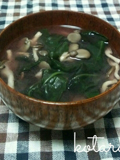 金時草の味噌汁-レシピのメイン写真