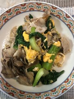 青梗菜と、豚バラの炒め物-レシピのメイン写真