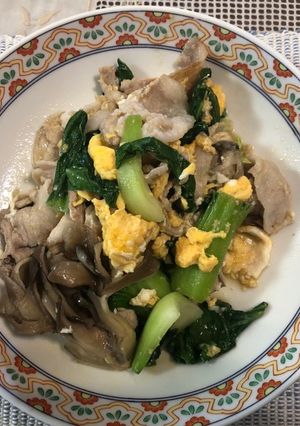青梗菜と、豚バラの炒め物-レシピのメイン写真