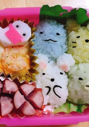 すみっコぐらしキャラ弁-レシピのメイン写真