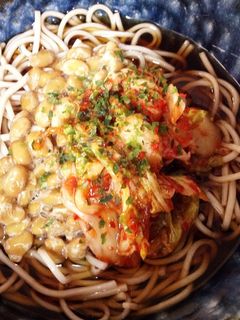 納豆キムチ蕎麦-レシピのメイン写真