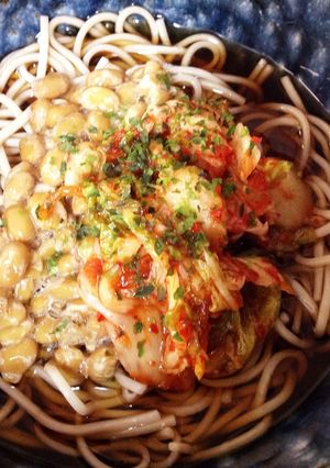 納豆キムチ蕎麦-レシピのメイン写真