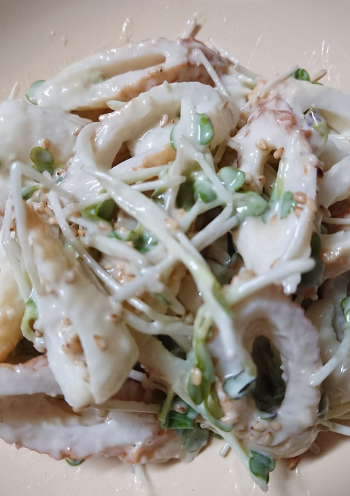 ちくわとカイワレ菜のマヨわさび和え-レシピのメイン写真