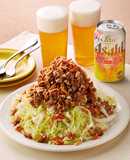 シャキシャキ白菜とそぼろのタワー盛り