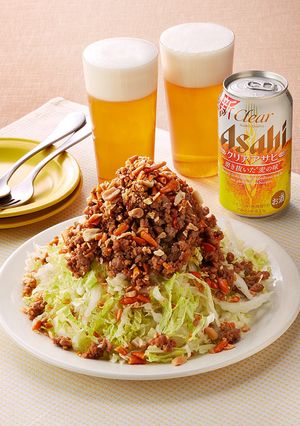 シャキシャキ白菜とそぼろのタワー盛り-レシピのメイン写真