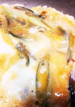 ミョウガと鶏ミンチの卵とじ-レシピのメイン写真
