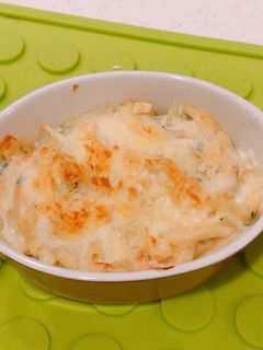 WS手作り!鮭ほうれん草マカロニグラタン-レシピのメイン写真