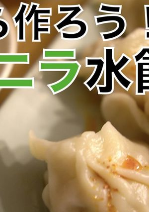 皮から手作りプリプリの海老ニラ水餃子♪-レシピのメイン写真