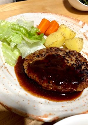 ハンバーグ-レシピのメイン写真