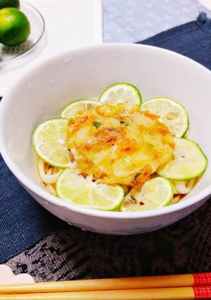 すだちdeサッパリ★かき揚げうどん-レシピのメイン写真
