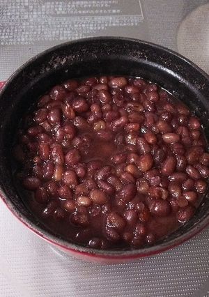 ストウブで小豆 覚え書き-レシピのメイン写真