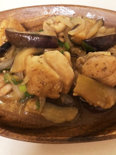 鶏肉となすのポン酢炒め-レシピのメイン写真