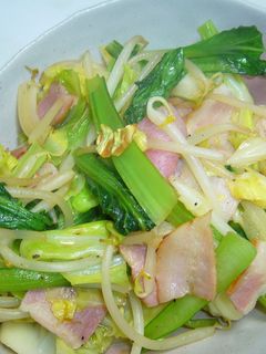 バター醤油味☆小松菜入り野菜炒め-レシピのメイン写真
