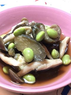 超簡単☆なすとしめじのレンチン煮-レシピのメイン写真
