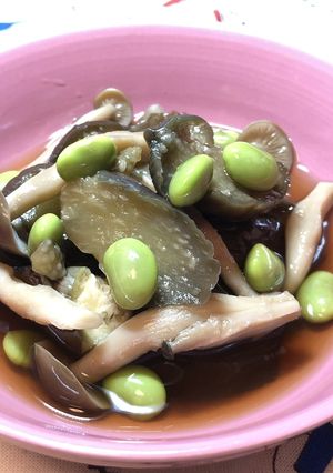 超簡単☆なすとしめじのレンチン煮-レシピのメイン写真