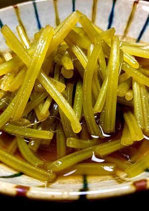 芋づるの炒め煮-レシピのメイン写真