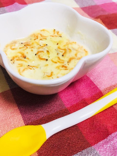 離乳食中期✨出汁いらずカルシウム茶碗蒸し-レシピのメイン写真