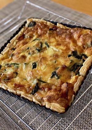 基本のほうれん草とベーコンのキッシュ-レシピのメイン写真
