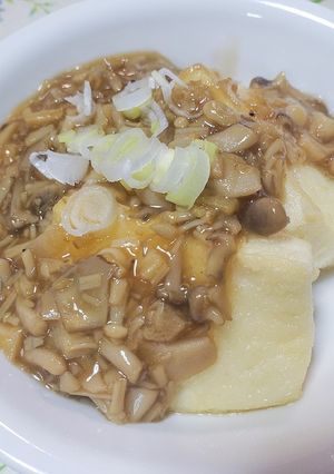 豆腐ステーキのきのこあんかけ-レシピのメイン写真
