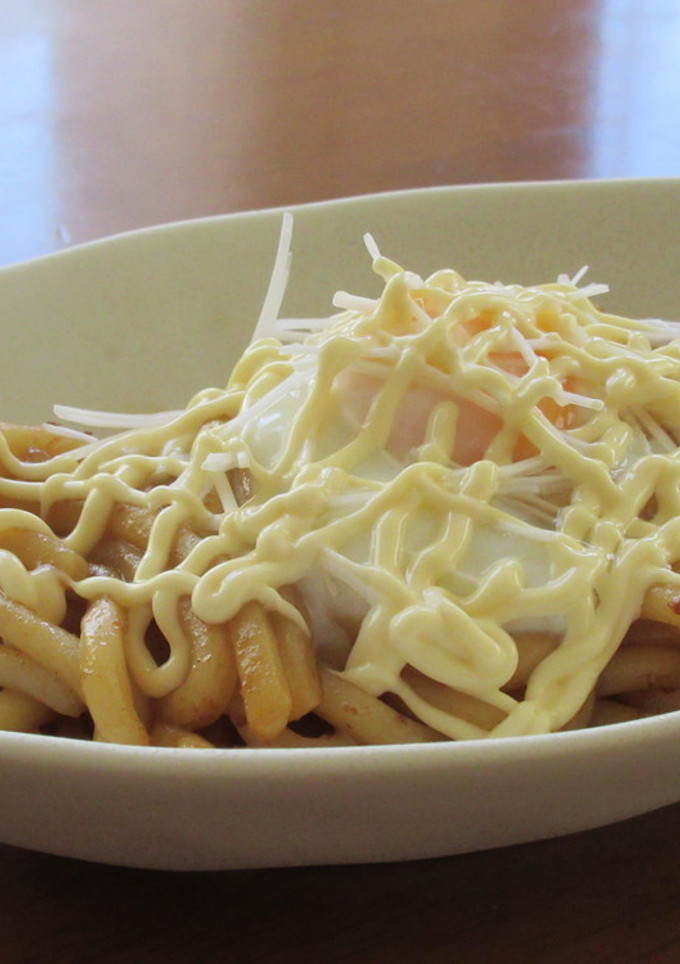 お好み焼きソース＋マヨネーズで焼きうどん-レシピのメイン写真