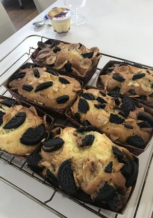 オレオ&バナナチップのパウンドケーキ-レシピのメイン写真