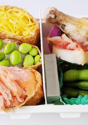 3色いなり弁当-レシピのメイン写真