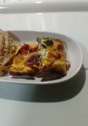野菜とベーコンのキッシュ風｡-レシピのメイン写真