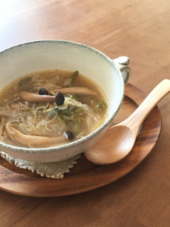 ストウブで葱油からのこんにゃくスープ-レシピのメイン写真
