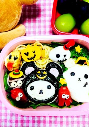 リラックマ 弁当 ハロウィン キャラ弁-レシピのメイン写真