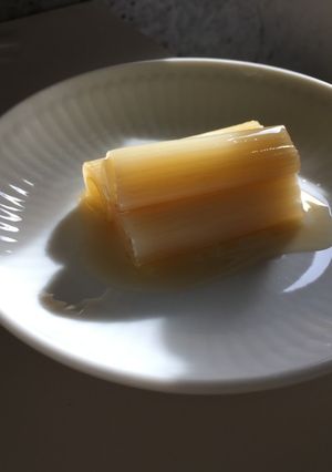 ストウブで長ネギのごま油アヒージョ-レシピのメイン写真