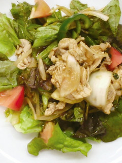 リーフレタスと豚肉の和え物-レシピのメイン写真