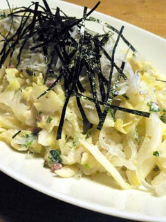 さっぱり梅しそ風味白和えパスタ-レシピのメイン写真