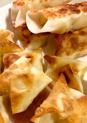 ワンタンの皮とじゃがの包み焼き-レシピのメイン写真