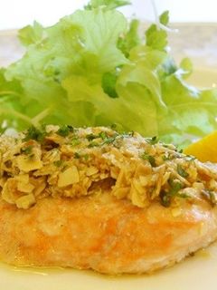 秋鮭のアーモンドバター焼き-レシピのメイン写真