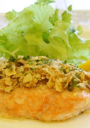 秋鮭のアーモンドバター焼き-レシピのメイン写真