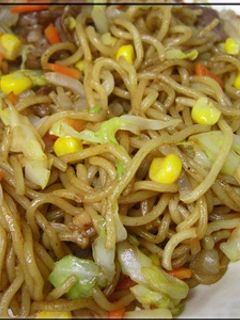 普通の粉末ソース焼きそば✿にんにく使用✿-レシピのメイン写真