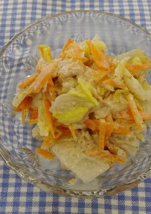 白菜とツナのゴママヨサラダ-レシピのメイン写真