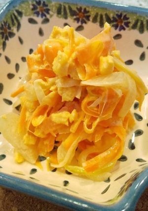 お弁当にも☆人参と玉ねぎのオイマヨサラダ-レシピのメイン写真