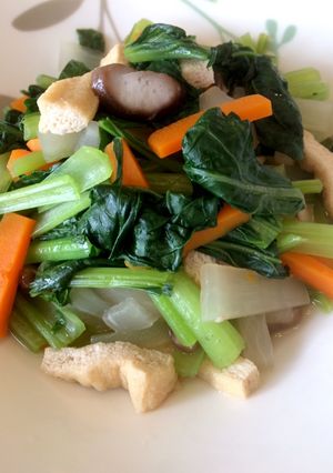 小松菜と油揚げ＆野菜たっぷり煮浸し♪-レシピのメイン写真