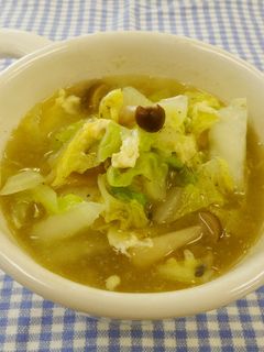 白菜と卵のスープ-レシピのメイン写真
