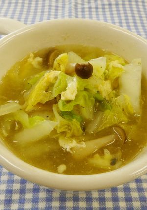 白菜と卵のスープ-レシピのメイン写真