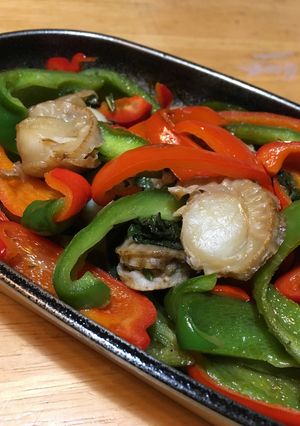 ミニホタテのバター醤油☆シソピーマン！-レシピのメイン写真