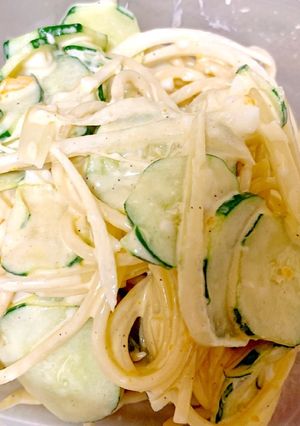 簡単！マヨネーズがしつこくないスパサラ-レシピのメイン写真