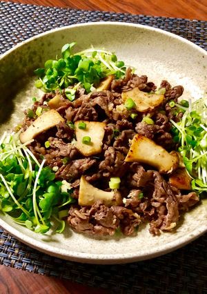 ◆牛肉とエリンギの生姜焼き◆-レシピのメイン写真