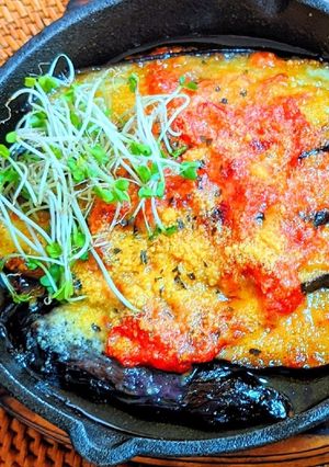 茄子の粉チーズ焼き-レシピのメイン写真