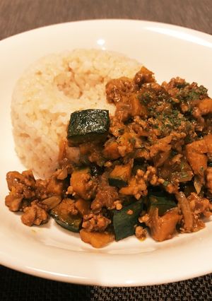 癖になる美味しさ！かぼちゃのドライカレー-レシピのメイン写真