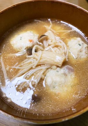 つくね入り味噌汁-レシピのメイン写真