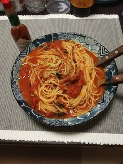 ホールトマトだけパスタ-レシピのメイン写真